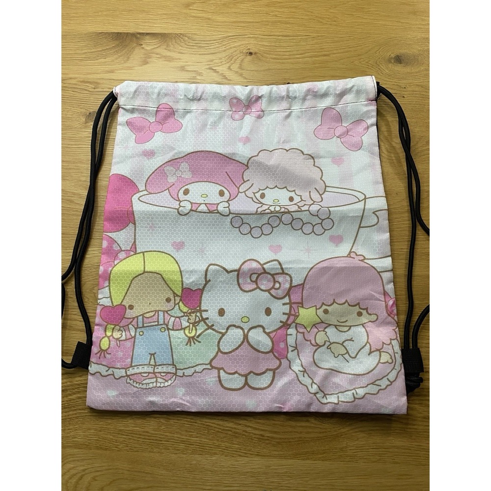 Sanrio Hello Kitty and Friends Draw String Book Bag My Melody Little Twin Stars